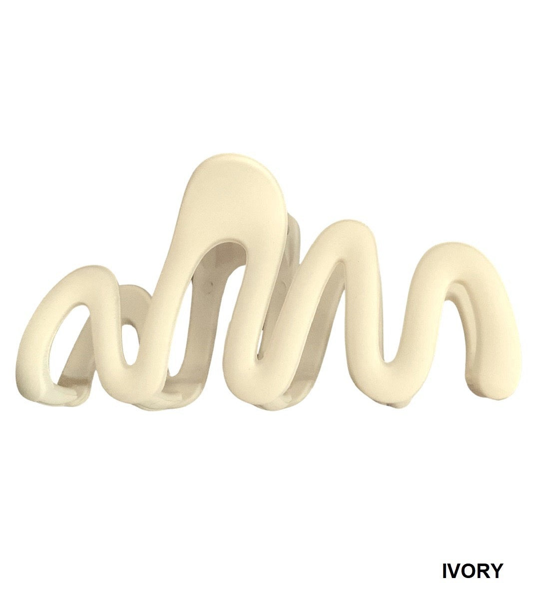 Matte Wave Hair Claw Clip