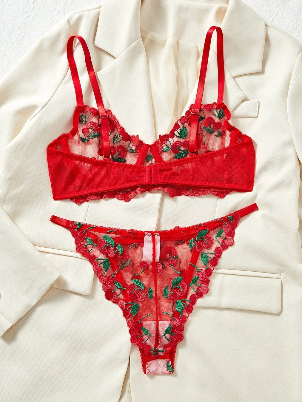 Sweet Cherry Lingerie Set