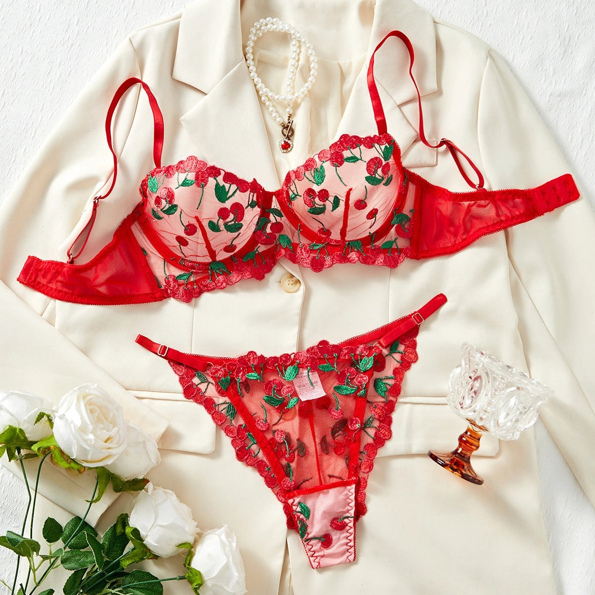 Sweet Cherry Lingerie Set