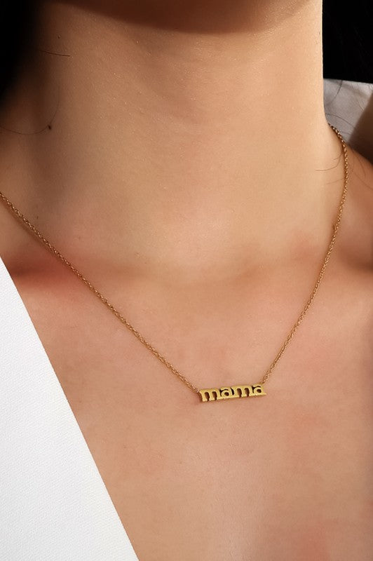 Mama 18K Gold Necklace