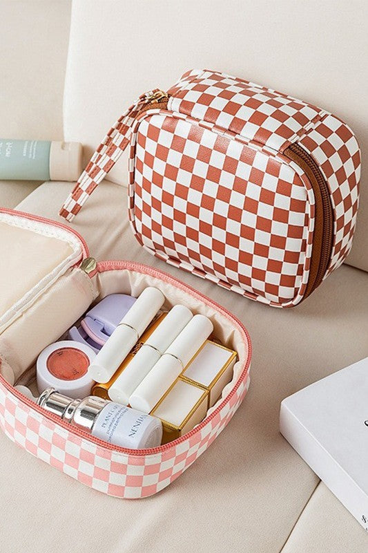 Checkered Glam Travel Case