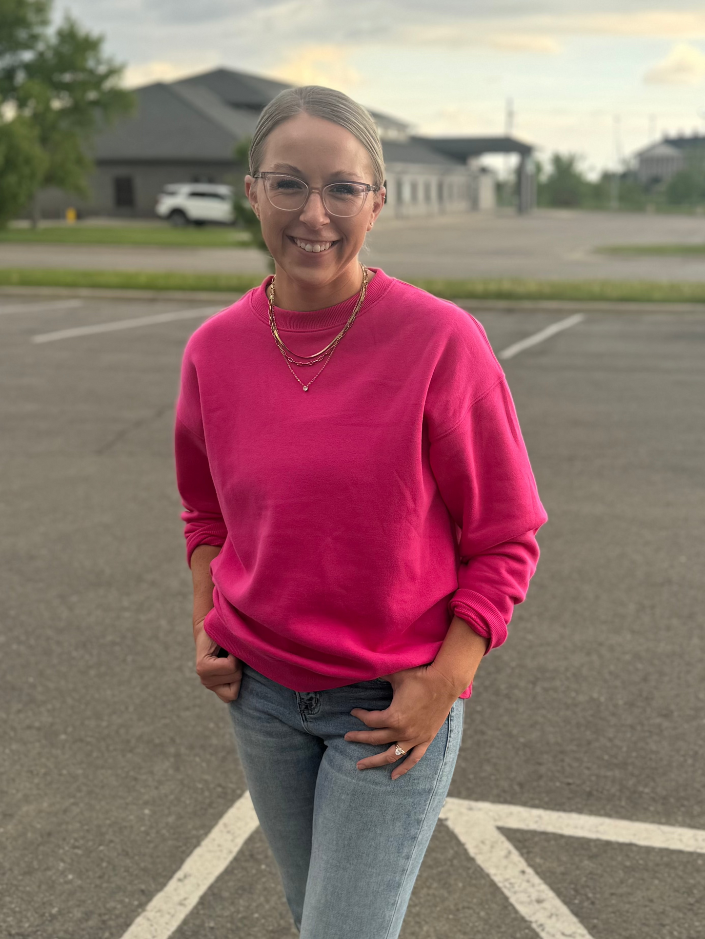 Dragonfruit Fleece Crewneck Pullover