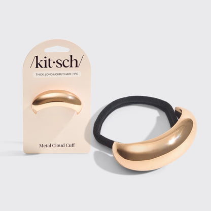 Gold Metal Cloud Cuff- Medium