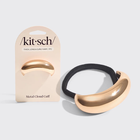 Gold Metal Cloud Cuff- Medium