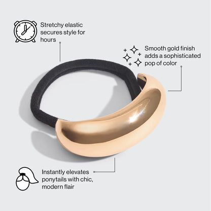 Gold Metal Cloud Cuff- Medium