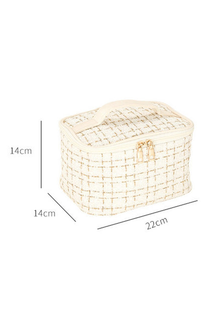 Red Plaid Cosmetic Bag