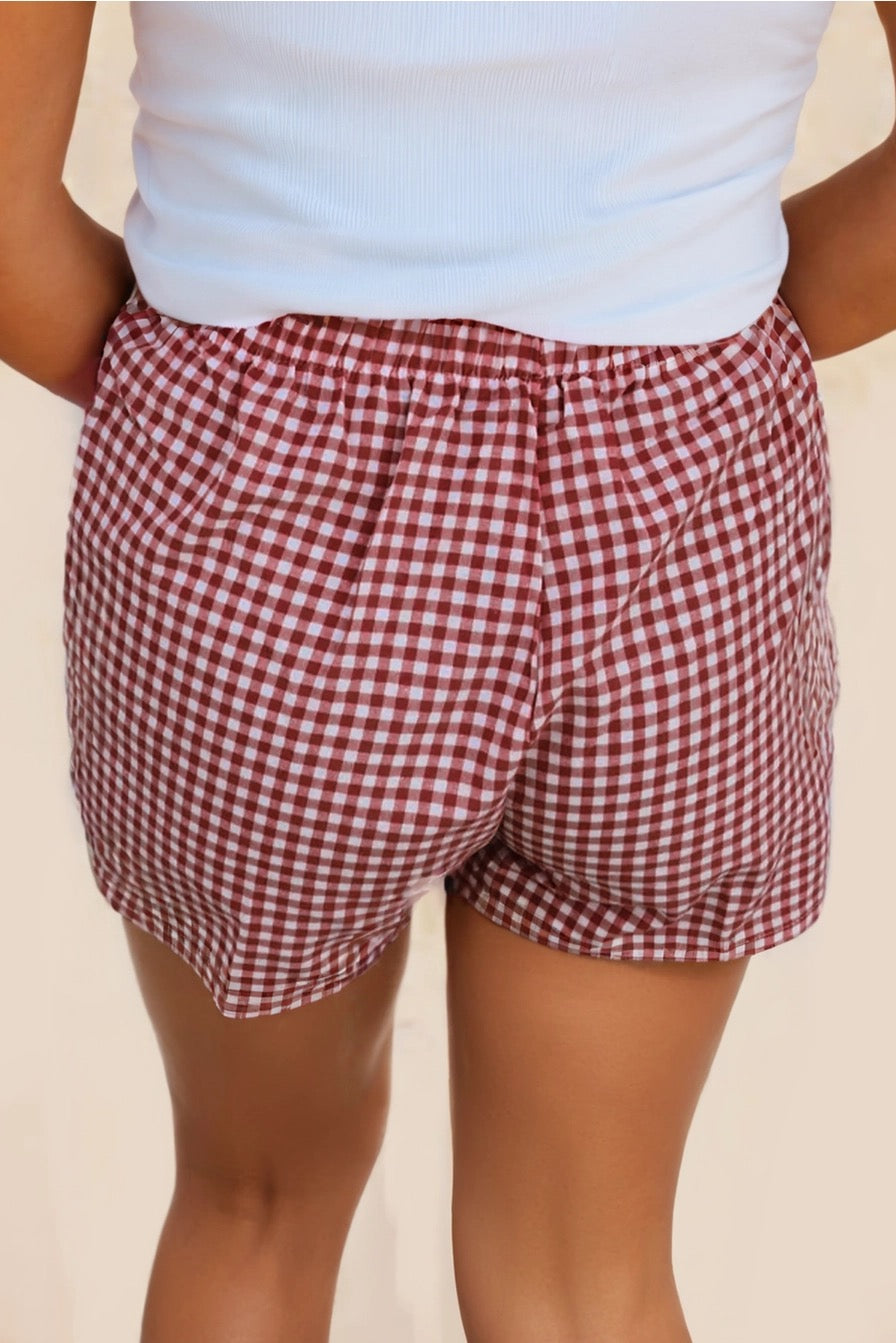 Red Check Boxer Short