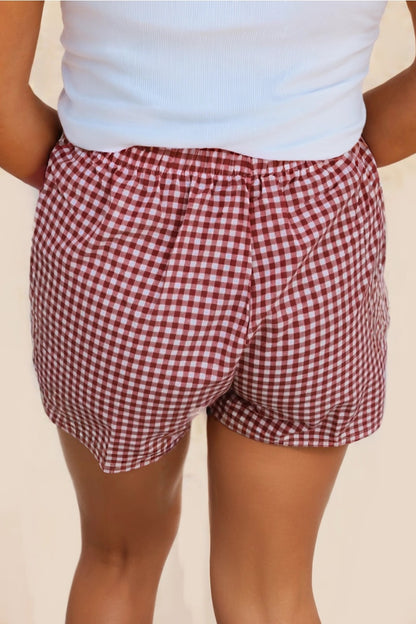 Red Check Boxer Short