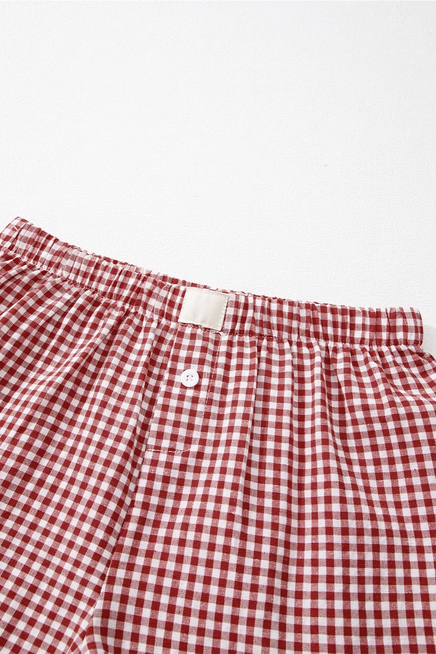 Red Check Boxer Short