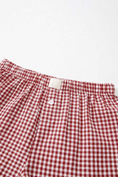 Red Check Boxer Short