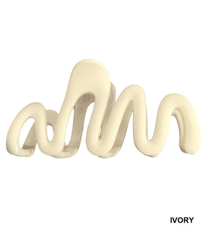 Matte Wave Hair Claw Clip