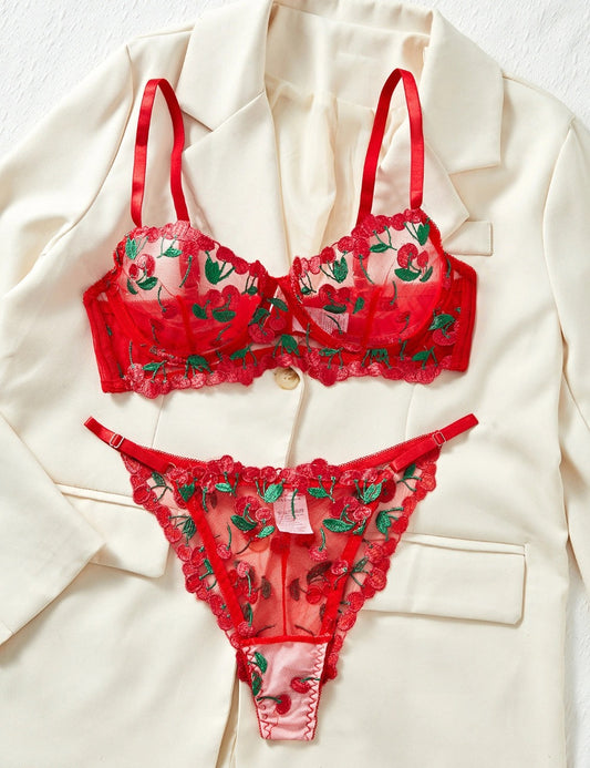 Sweet Cherry Lingerie Set