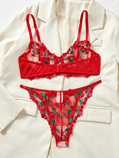 Sweet Cherry Lingerie Set