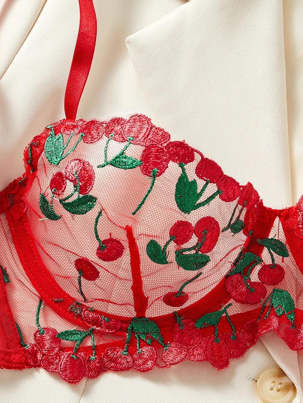 Sweet Cherry Lingerie Set