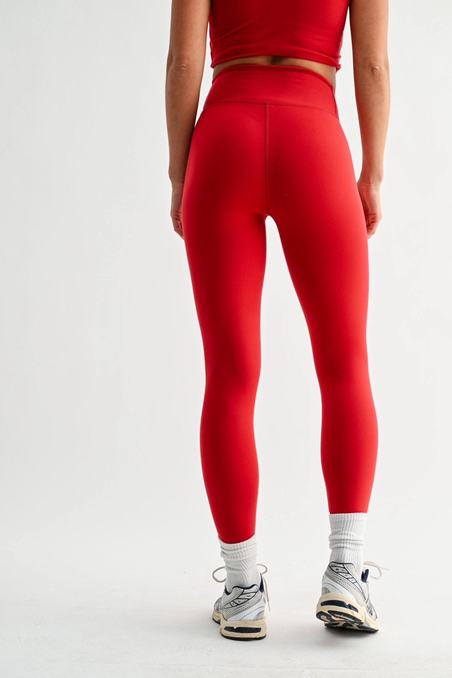 Ruby Red Crossover Leggings