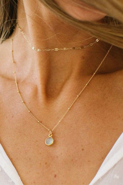 Delicate Disc Layered Necklace